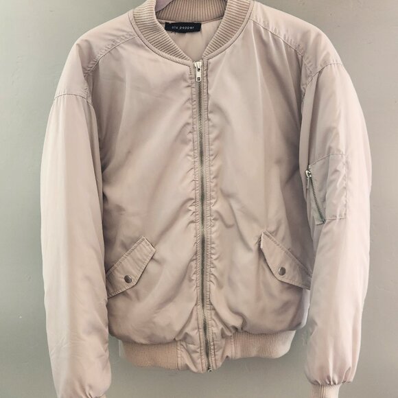 BLU PEPPER Bomber Jacket Small S - Picture 1 of 5
